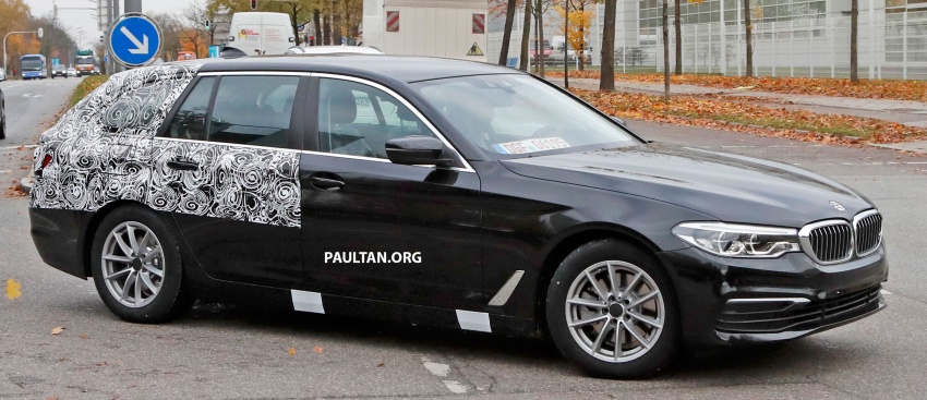 SPIED: G31 BMW 5 Series Touring with less camo 577602