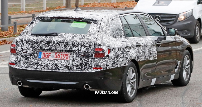 SPIED: G31 BMW 5 Series Touring with less camo 577609