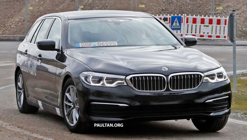 SPIED: G31 BMW 5 Series Touring with less camo 577579