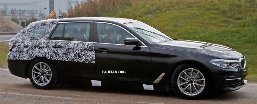 SPIED: G31 BMW 5 Series Touring with less camo 577582