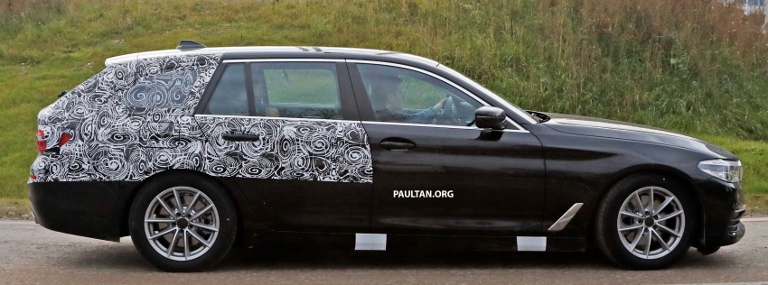 SPIED: G31 BMW 5 Series Touring with less camo 577584