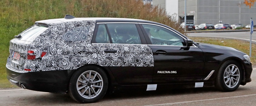 SPIED: G31 BMW 5 Series Touring with less camo 577585