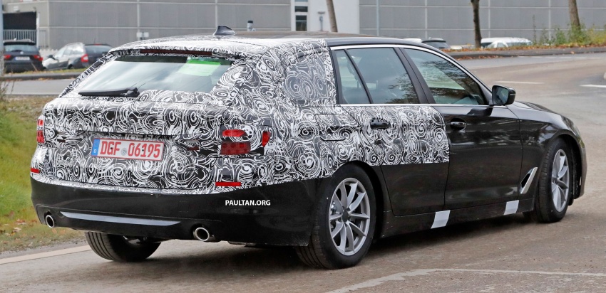SPIED: G31 BMW 5 Series Touring with less camo 577586