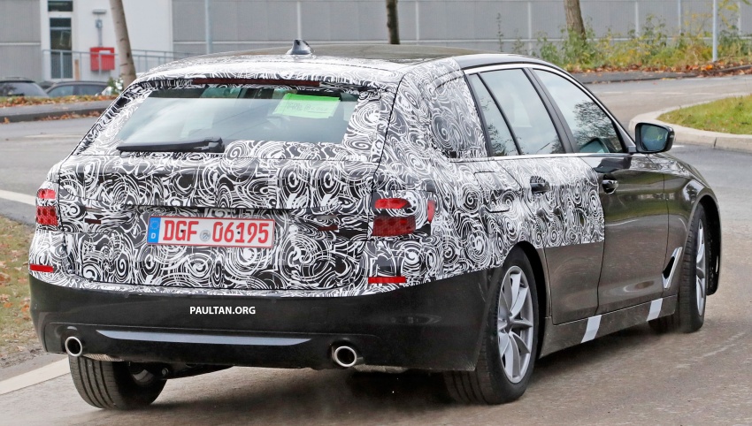 SPIED: G31 BMW 5 Series Touring with less camo 577588