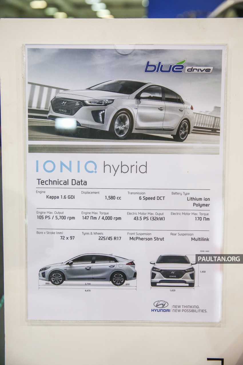 Hyundai Ioniq hibrid dipertonton secara rasmi di Malaysia; mod elektrik mampu capai 120 km/j 576675