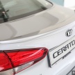 Kia Cerato facelift – harga masih kekal, dari RM91,888