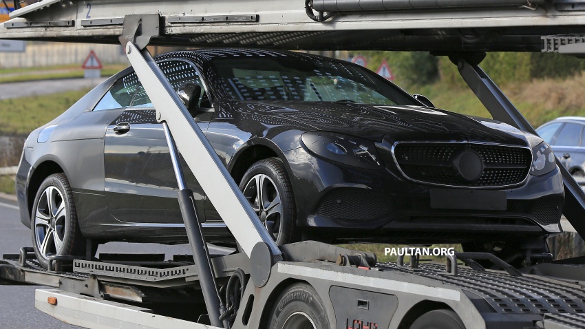 SPIED: Mercedes-Benz E-Class Coupe strips camo 575037