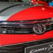 Updated Toyota Camry on sale in M’sia, from RM153k – two new variants, 7 airbags and VSC across the range