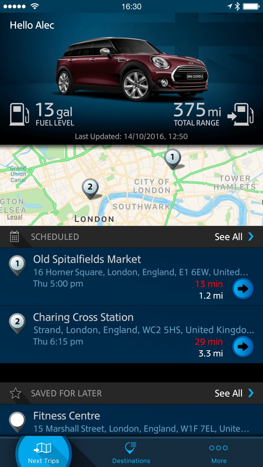 MINI Connected diperkenalkan – aplikasi pintar memudahkan pemandu merancang perjalanan 574707