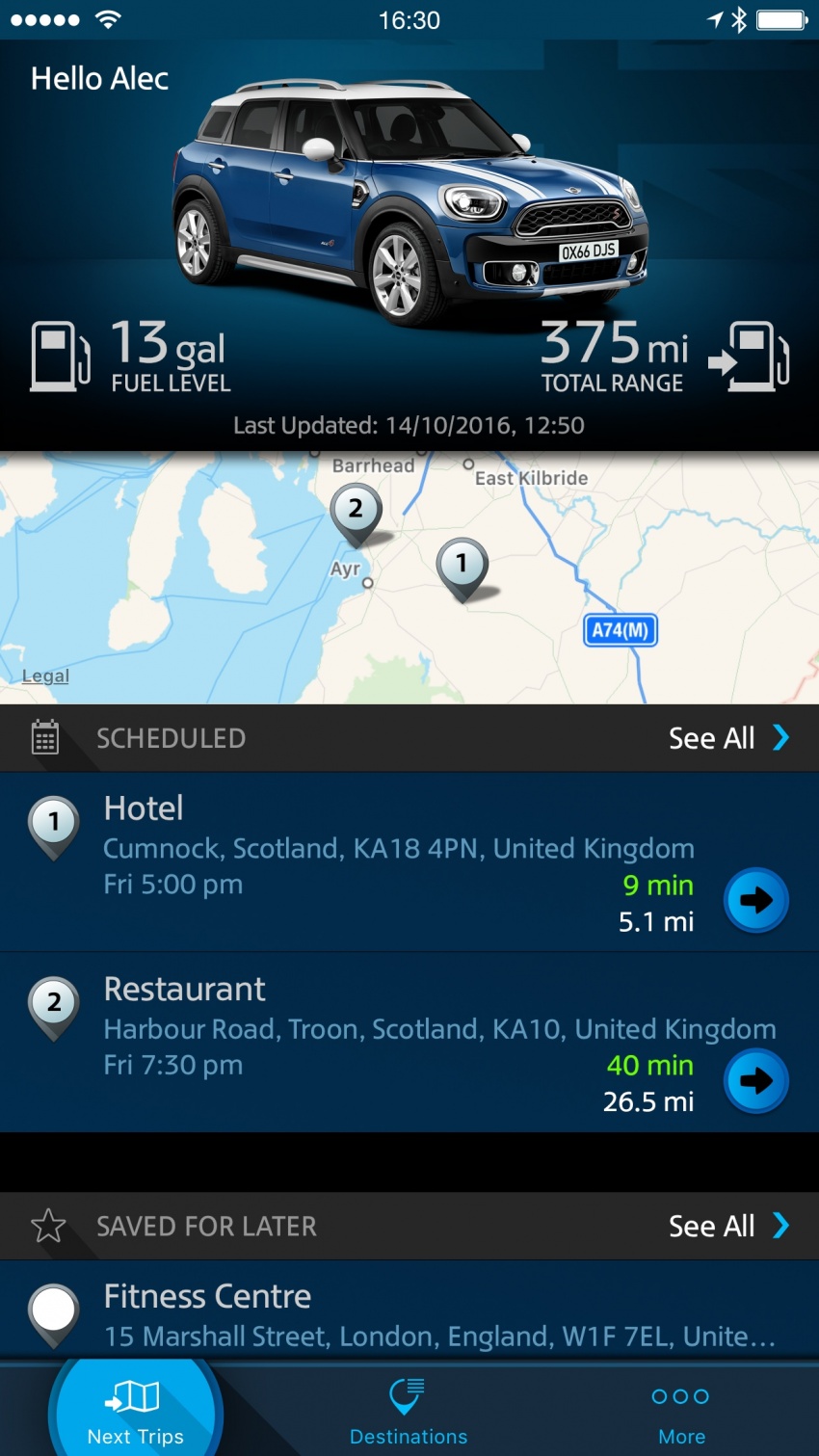 MINI Connected diperkenalkan – aplikasi pintar memudahkan pemandu merancang perjalanan 574705