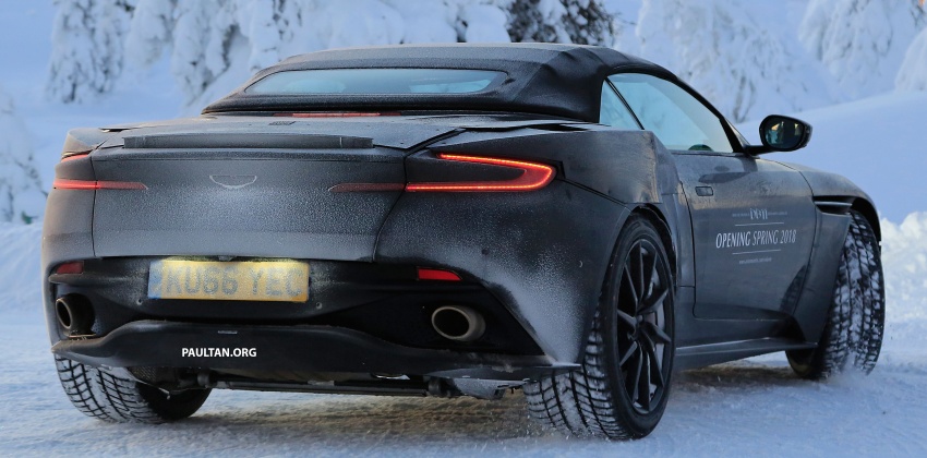 SPIED: Aston Martin DB11 Volante goes winter testing 597075