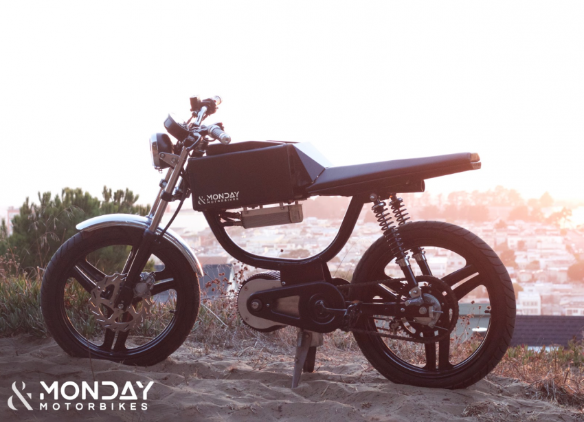 Monday Motorbikes M1 – kenderaan dua roda elektrik dengan bentuk antara basikal dan motosikal – 7.4 hp 596347