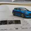 Next-gen Suzuki Swift specifications sheet leaked
