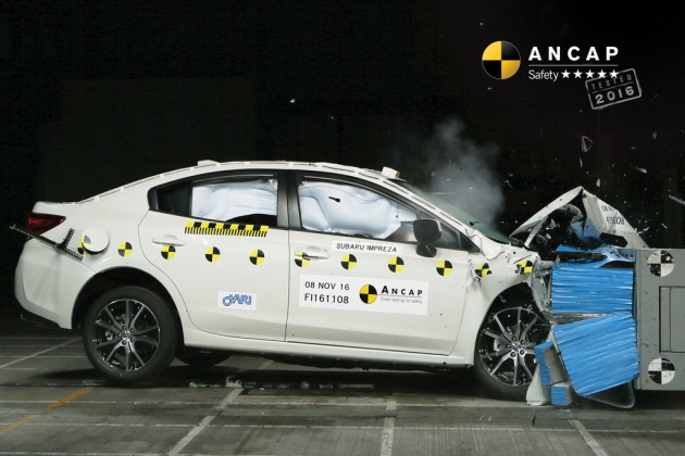 Subaru Impreza generasi kelima terima penarafan lima-bintang dalam ujian pelanggaran terbaharu ANCAP