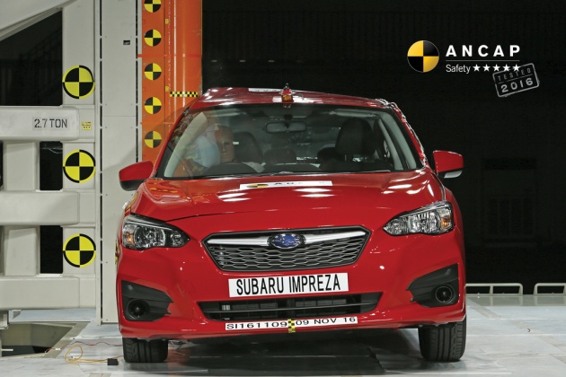 Subaru Impreza generasi kelima terima penarafan lima-bintang dalam ujian pelanggaran terbaharu ANCAP