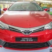 Toyota Corolla Altis facelift now on sale, from RM121k