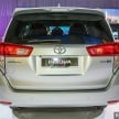 New Toyota Innova launched in Malaysia, from RM106k – 7 airbags, ESC, Dual VVT-i, more premium interior