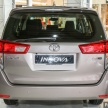Toyota Innova generasi kedua dilancarkan di Malaysia – 3 varian, 139 PS/183 Nm, EEV, harga dari RM106k