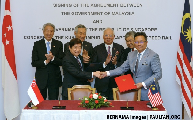 M’sia, Singapura meterai perjanjian 2 hala bagi HSR