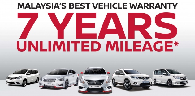 Nissan dan Infiniti kini menawarkan waranti tujuh-tahun dengan perbatuan tanpa had di Malaysia