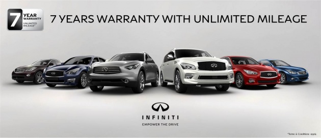 Nissan and Infiniti now provide a seven-year, unlimited mileage warranty in Malaysia – class-leading coverage