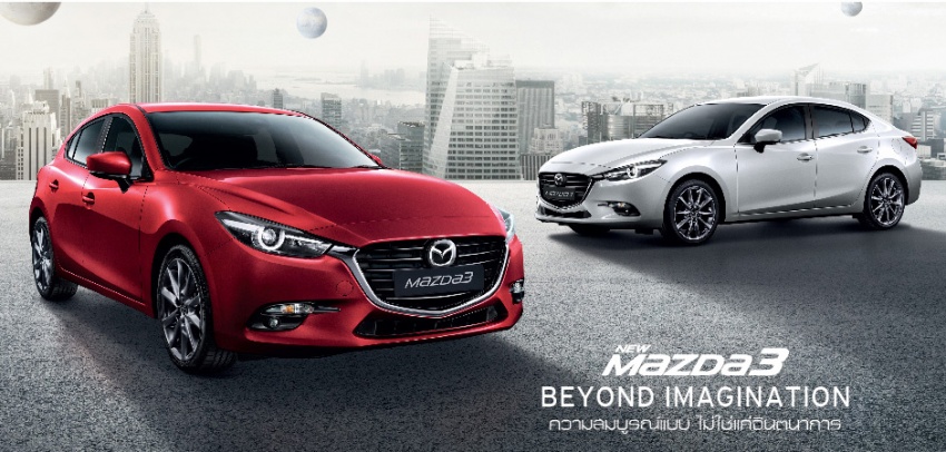 Mazda 3 2017 facelift dilancarkan di Thailand – hatch dan sedan hadir dengan 4 varian, dari RM107k 607989