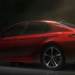 2018 Toyota Camry – longer and lower with TNGA platform, 2.5L VVT-iE with 8AT, focus on dynamics