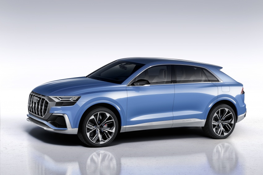 Audi Q8 concept debuts in Detroit – 448 hp plug-in hybrid, 0-100 km/h in 5.4 seconds, 1,000 km range 601291