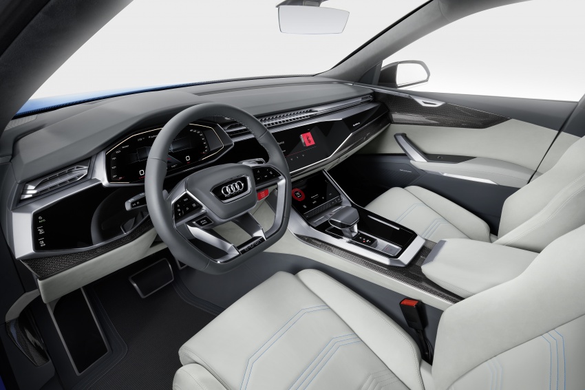 Audi Q8 concept debuts in Detroit – 448 hp plug-in hybrid, 0-100 km/h in 5.4 seconds, 1,000 km range 601364