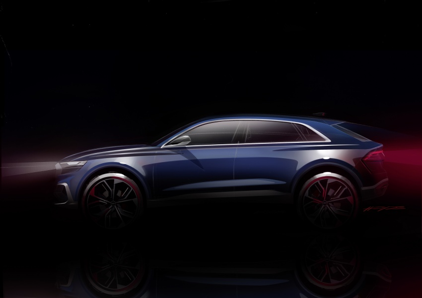 Audi Q8 Concept dipertonton di Detroit – plug-in hybrid dengan 488 hp, 0-100 km/j dalam masa 5.4 saat 601586