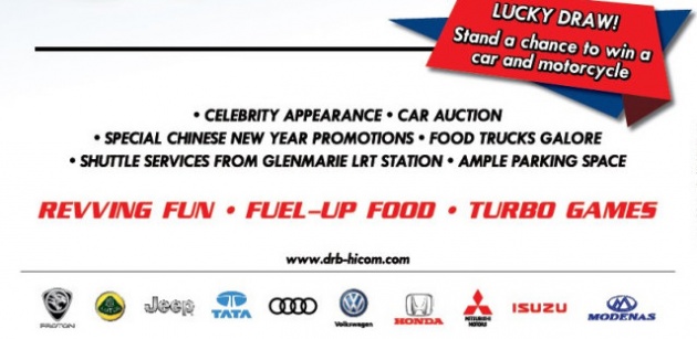 AD: DRB-HICOM Autofest 2017, Jan 14-15, Glenmarie – deals on Proton, Audi, Jeep and more, plus win a car!