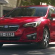 2017 Subaru Impreza launched in Singapore – sedan and hatchback; NA 1.6L and 2.0L CVT with AWD