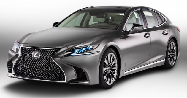 2018 Lexus LS 500 debuts with new 3.5 litre biturbo V6, 10-speed auto, pedestrian avoidance, 24-inch HUD