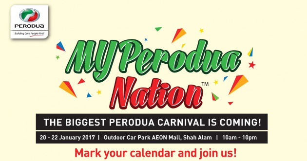 MYPerodua Nation carnival – chance to win an Axia