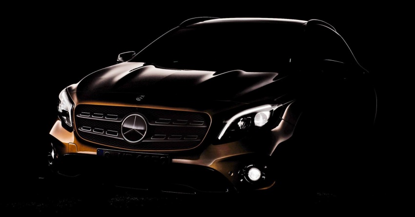 Mercedes-Benz GLA facelift teased for Detroit debut 597452