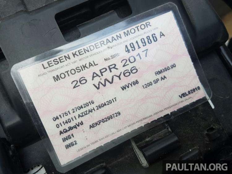 Motorcycle Road Tax Price Singapore