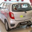 Perodua Axia facelift di pusat pameran – dari RM25k