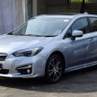 2017 Subaru Impreza launched in Singapore – sedan and hatchback; NA 1.6L and 2.0L CVT with AWD
