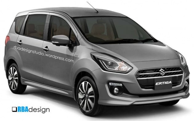 Next-gen Suzuki Ertiga rendered with new Swift styling