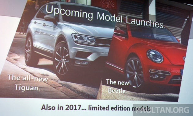 VW bakal lancar Tiguan serba baharu, Beetle facelift di Malaysia pada suku kedua 2017 – turut akan memperkenalkan beberapa model edisi terhad