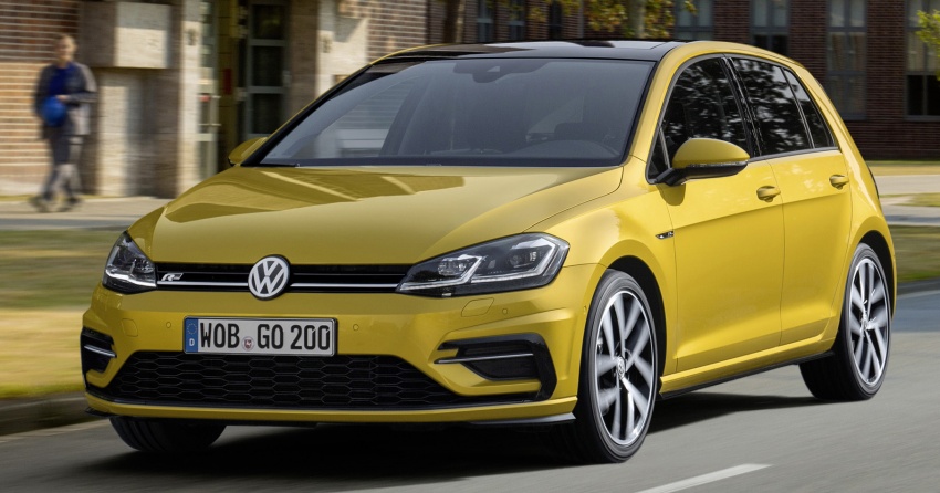 Volkswagen Golf facelift with R-Line package detailed 599372