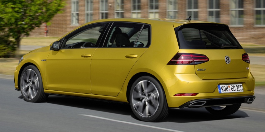 Volkswagen Golf facelift with R-Line package detailed 599373