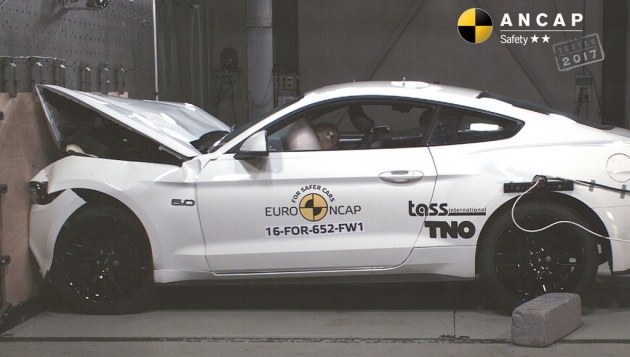 Ford Mustang pasaran Eropah hanya terima penarafan dua-bintang dalam ujian keselamatan Euro NCAP