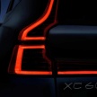 Volvo siar lagi teaser XC60 – tunjuk lampu belakang