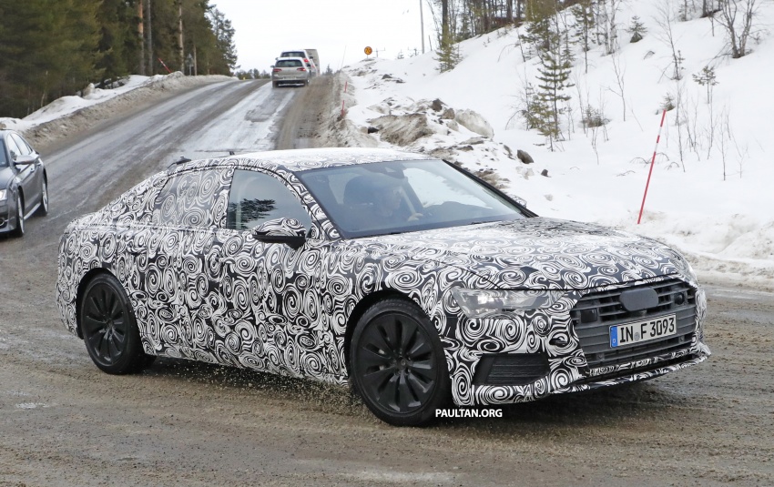 SPYSHOTS: 2018 Audi A6 shows off its new curves 615123