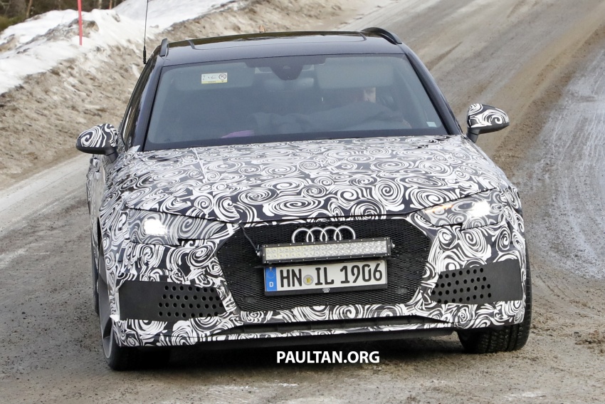 SPIED: B9 Audi RS4 Avant tests all-weather traction 617866
