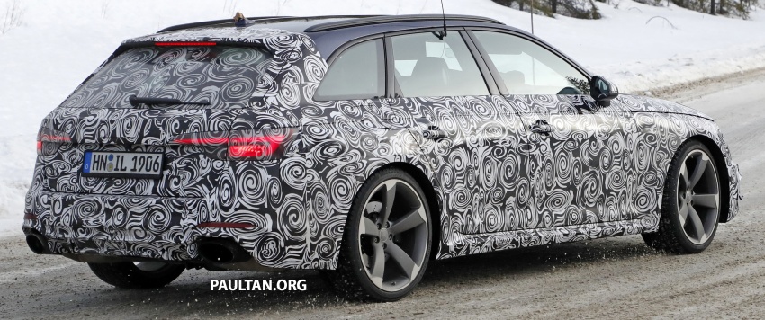 SPIED: B9 Audi RS4 Avant tests all-weather traction 617874