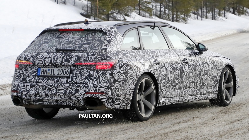 SPIED: B9 Audi RS4 Avant tests all-weather traction 617875