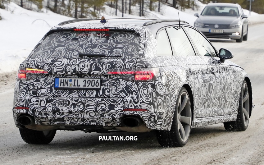 SPIED: B9 Audi RS4 Avant tests all-weather traction 617876