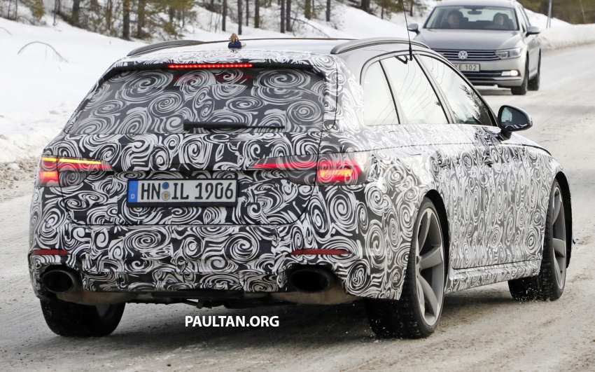 SPIED: B9 Audi RS4 Avant tests all-weather traction 617877